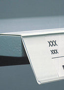 Shelf edge data strip - angle self adhesive