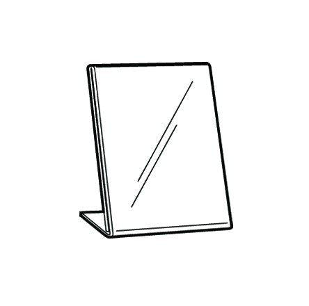 A4 Angled Portrait Side Entry Menu Holder