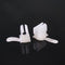 White Plastic Self Adhesive Clip