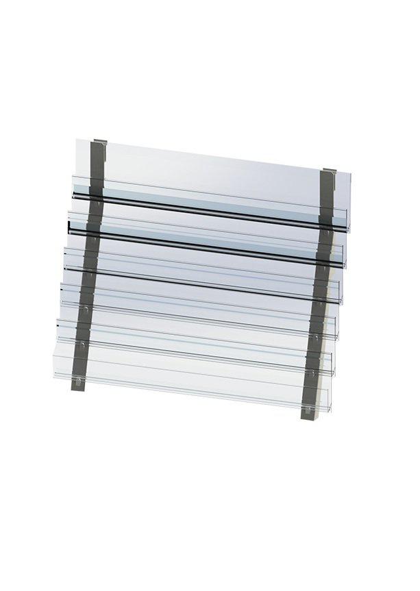 6 Tier Slatwall Card Rack